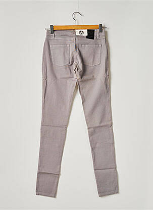 Pantalon slim taille basse taille basse gris PAPFAR'S PIGE femme