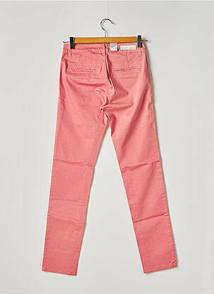 Pantalon chino tissage popeline taille normale rose WHITE LAB CULTURE femme