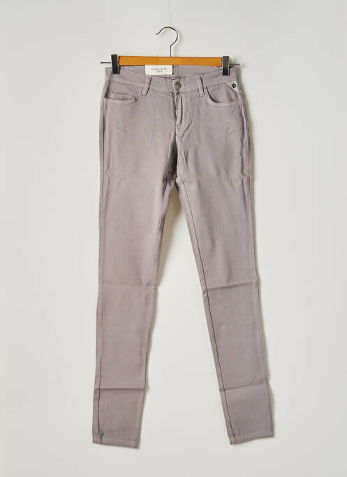 Pantalon slim taille basse taille basse gris PAPFAR'S PIGE femme