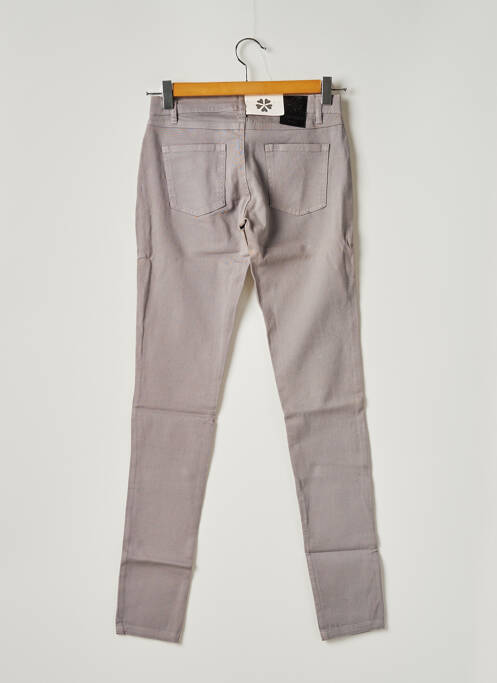 Pantalon slim taille basse taille basse gris PAPFAR'S PIGE femme