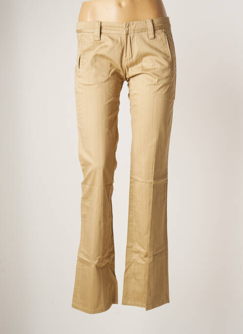 Pantalon chino beige FREEMAN T.PORTER pour femme