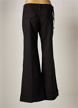 Pantalon flare fermeture zippée sous rabat avec crochet taille basse gris FREEMAN T.PORTER femme