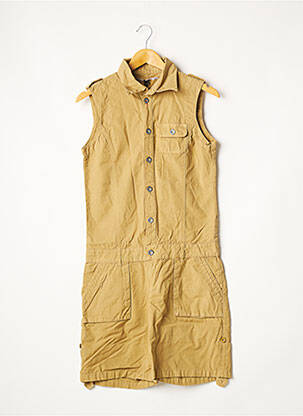 Combishort poches sans manche beige AEM'KEI femme