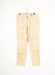 Pantalon chino taille basse taille basse beige REPLAY femme