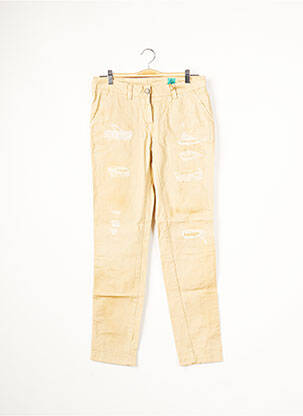 Pantalon chino taille basse taille basse beige REPLAY femme