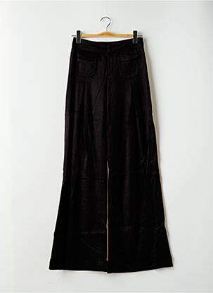 Pantalon large fermeture zippée sous rabat avec crochet taille normale noir MISS SIXTY femme