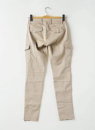 Pantalon cargo slim taille normale beige FIVE PM femme