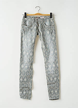 Pantalon slim taille basse taille basse bleu PLEASE femme