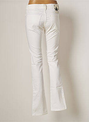 Jeans coupe slim broderie rivets taille normale blanc HELLS BELLS femme