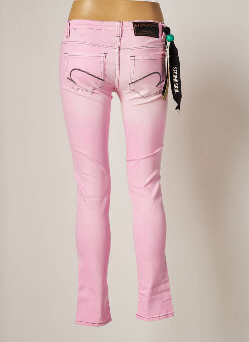Jeans coupe slim rose ONE GREEN ELEPHANT pour femme