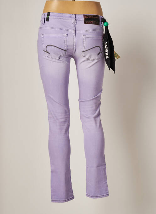 Jeans coupe slim violet ONE GREEN ELEPHANT pour femme
