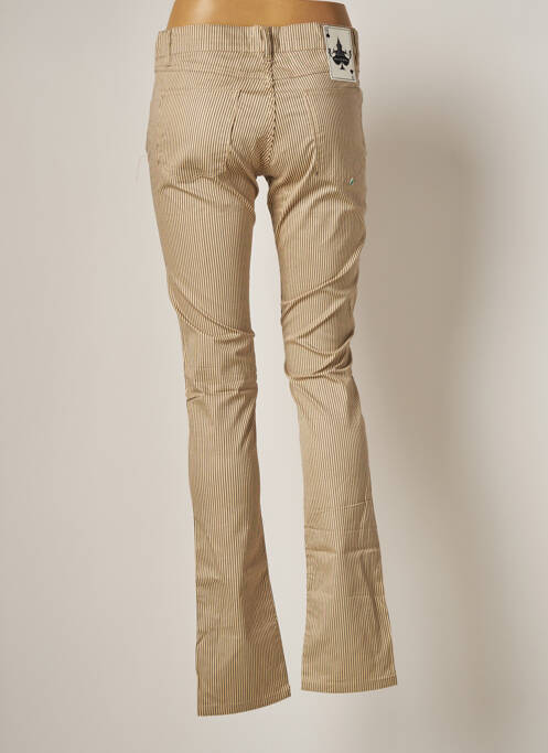 Pantalon slim beige HELLS BELLS pour femme