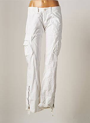 Pantalon cargo blanc LE TEMPS DES CERISES pour femme