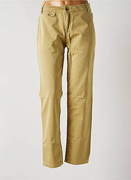 Pantalon droit tissage popeline taille normale beige MY PANTS femme