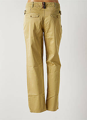 Pantalon droit tissage popeline taille normale beige MY PANTS femme
