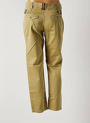Pantalon 7/8 tissage popeline taille normale vert MY PANTS femme