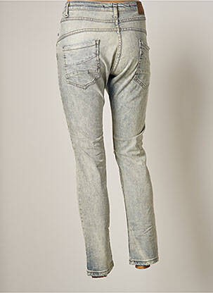 Jeans coupe slim broderie rivets taille normale bleu PLEASE femme