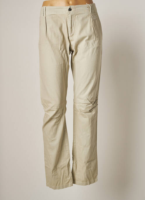 Pantalon chino beige ONE GREEN ELEPHANT pour femme