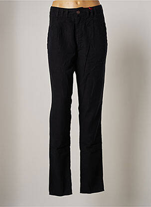 Pantalon droit fermeture zippée sous rabat boutonné taille normale vert FIVE PM femme