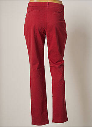 Pantalon chino taille normale taille normale rouge LEON & HARPER femme