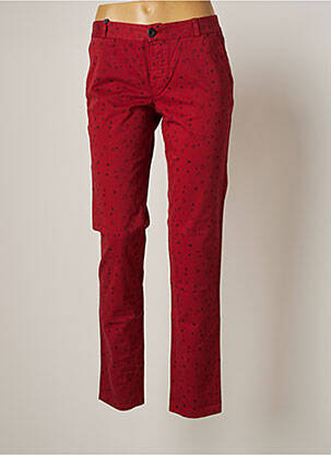 Pantalon chino rouge LEON & HARPER pour femme
