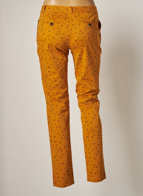 Pantalon chino jaune LEON & HARPER pour femme