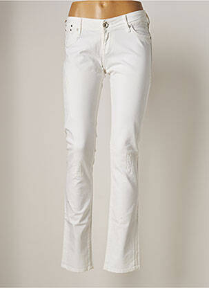 Jeans coupe slim blanc TEDDY SMITH pour femme
