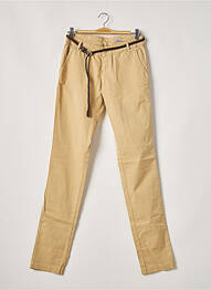 Pantalon chino taille basse taille basse beige TEDDY SMITH femme
