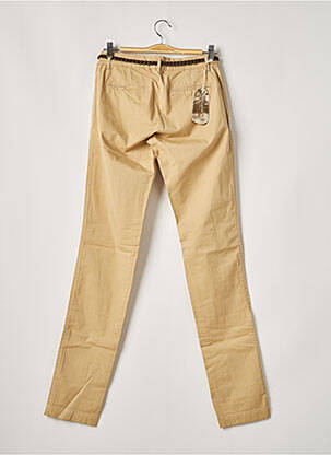 Pantalon chino taille basse taille basse beige TEDDY SMITH femme