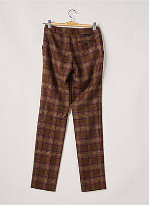 Pantalon chino taille normale taille normale marron LEON & HARPER femme