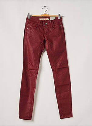 Pantalon slim taille basse taille basse rouge FREEMAN T.PORTER femme