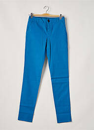 Pantalon chino taille basse taille basse bleu LEON & HARPER femme