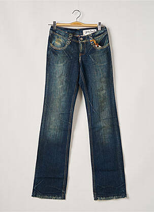 Jeans coupe droite bleu TEDDY SMITH pour femme
