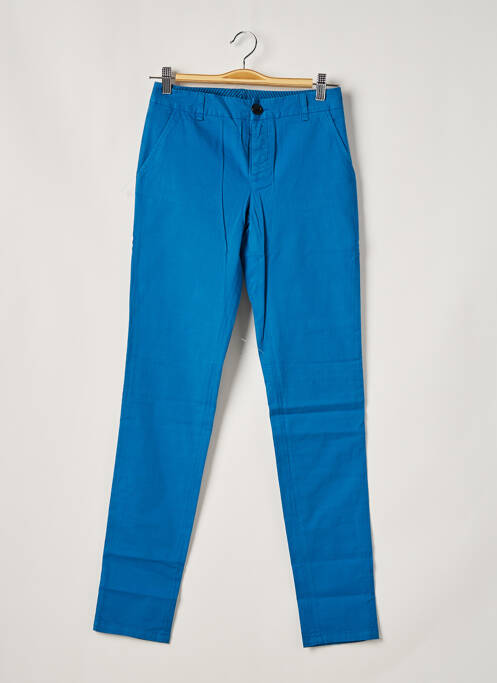 Pantalon chino taille basse taille basse bleu LEON & HARPER femme