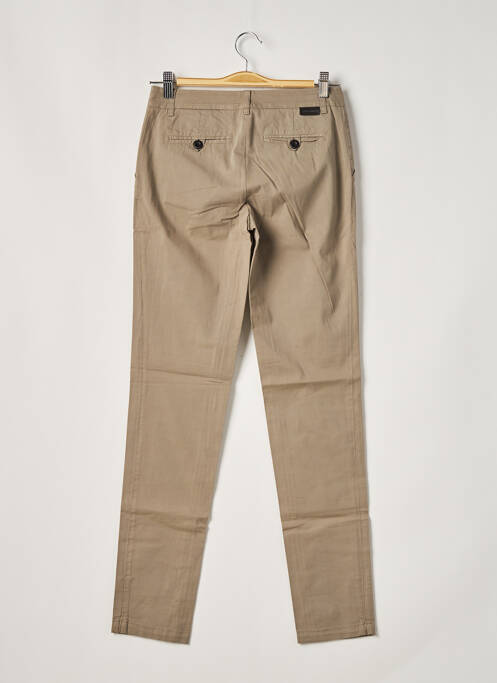 Pantalon chino gris LEON & HARPER pour femme