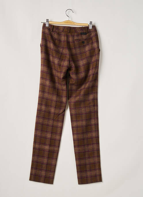 Pantalon chino marron LEON & HARPER pour femme