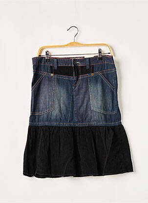 Jupe mi-longue coupe évasée bleu FIRETRAP femme