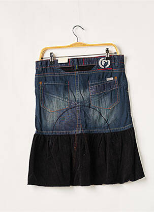 Jupe mi-longue coupe évasée bleu FIRETRAP femme