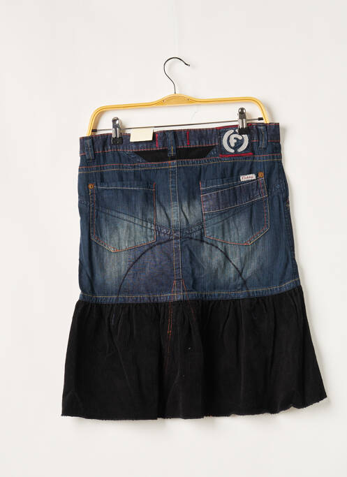 Jupe mi-longue coupe évasée bleu FIRETRAP femme