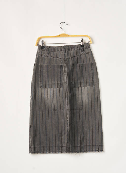 Jupe mi-longue gris SCHOOL RAG femme