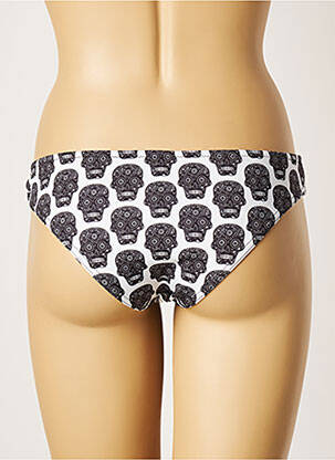 Bas de maillot de bain imprimé fantaisie culotte noir PULL IN femme