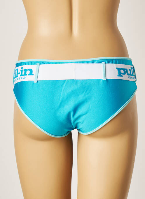 Bas de maillot de bain bleu PULL IN pour femme