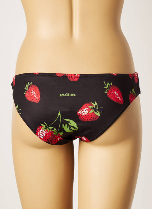 Bas de maillot de bain noir PULL IN pour femme