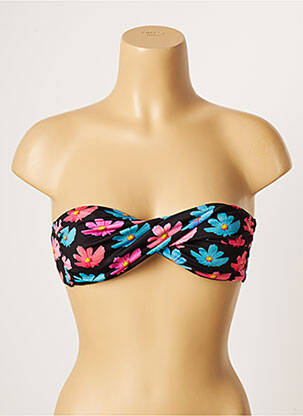 Haut de maillot de bain stretch haut bandeau noir PULL IN femme