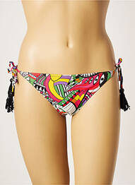Bas de maillot de bain imprimé fantaisie bikini rouge PULL IN femme