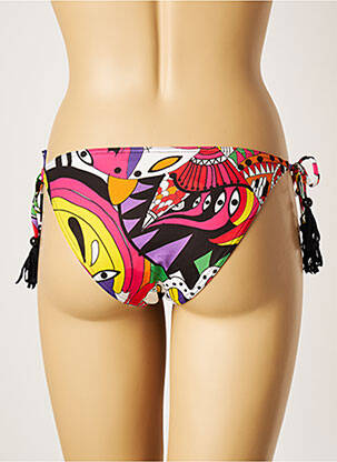Bas de maillot de bain imprimé fantaisie bikini rouge PULL IN femme