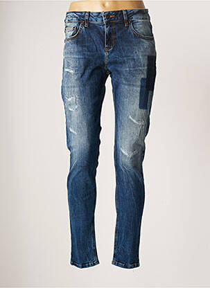 Jeans boyfriend stretch taille normale bleu LTB femme