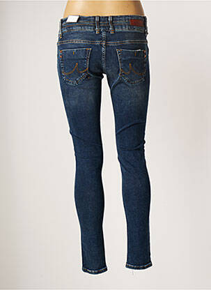 Jeans skinny effet usé délavé taille basse bleu LTB femme