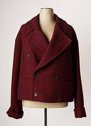 Manteau court rouge EMPORIO ARMANI pour femme