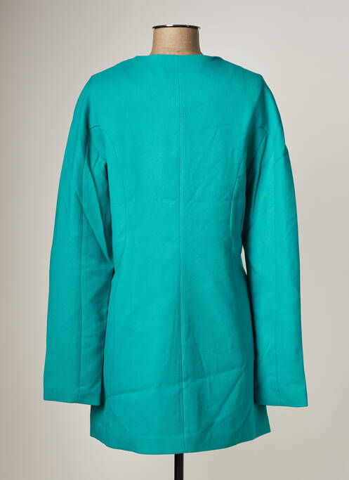 Manteau long coupe cintrée sans capuche bleu VILA femme